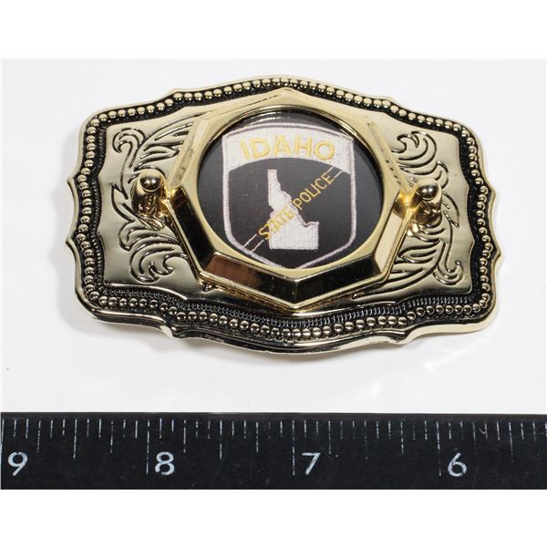 #515 PICTURE BELT BUCKLE IDAHO STATE POLICE