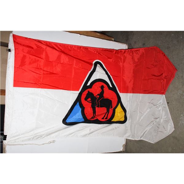 #523 1974 RCMP FLAG MEASURING 67 X 35