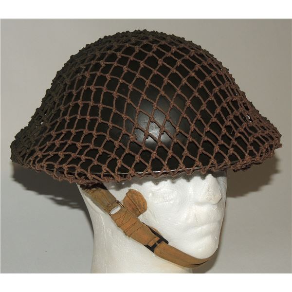 #524  WW2 CANADIAN 1941 BRODIE HELMET MKI NAMED