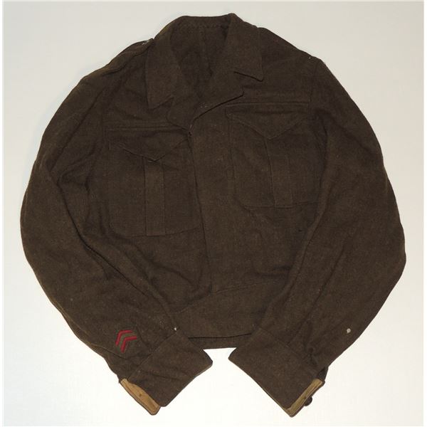 #525 WW2 CANADIAN BATTLE DRESS UNIFORM APRIL 1944