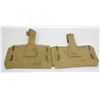 Image 2 : #539 WW2 CANADIAN KHAKI AMMUNITION POUCH PAIR