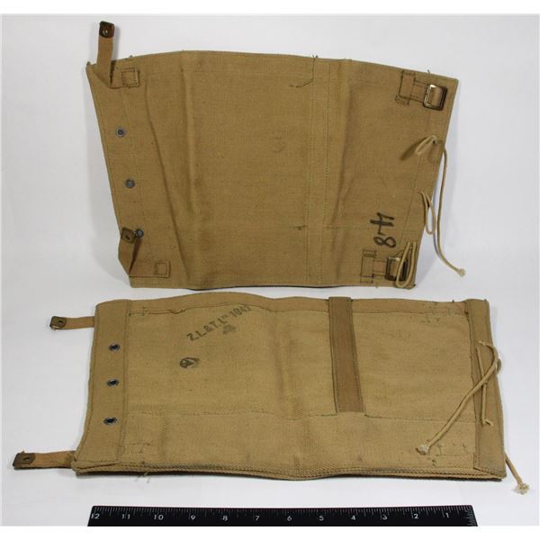#542 WW2 CANADIAN KHAKI LEGGINGS 1941 Z.L. & T.