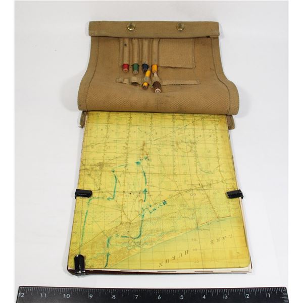 #544 WW2 CANADIAN MAP CASE MK1 1941 Z.L. &T