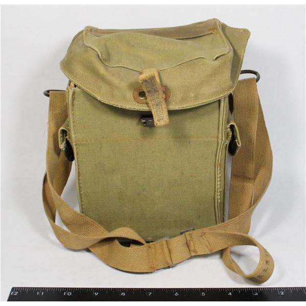 #546 WW2 CANADIAN GAS MASK BAG FEBRUARY 1944