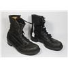 Image 1 : #555 COLD WAR 1962 CANADIAN ARMY BOOTS SIZE 9 1/2