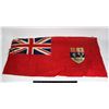 Image 1 : #561 WW2 CANADIAN RED ENSIGN FLAG 31 X 16 INCHES