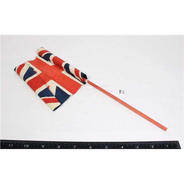 #563 WW2 BRITISH UNION JACK STICK FLAG HOMEFRONT