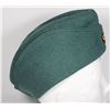 Image 3 : #581  EAST GERMAN WEDGE CAP MILITARY GREEN