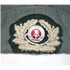 Image 2 : #583  EAST GERMAN WEDGE CAP MILITARY METAL/CLOTH