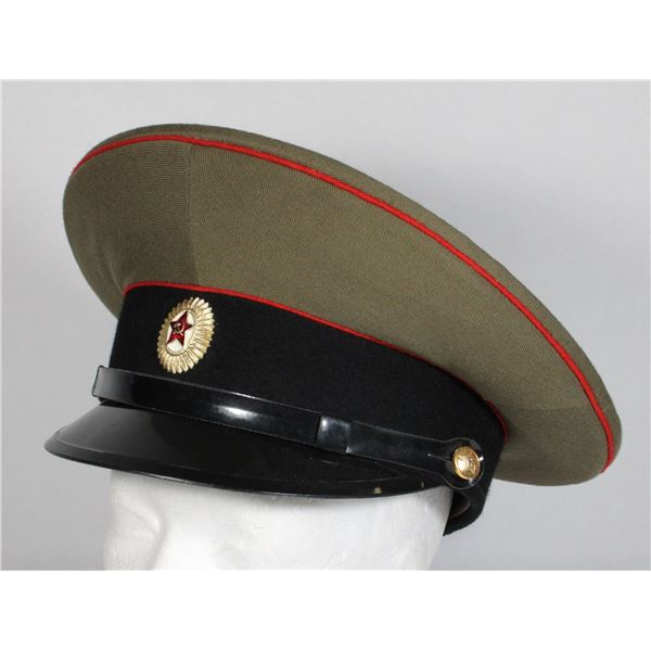 #584 COLD WAR SOVIET RUSSIA NCO OFFICERS VISOR CAP