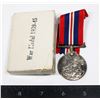 Image 1 : #591 WW2 CANADIAN 1939-1945 WAR MEDAL SILVER BOXED