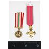Image 1 : #594 PAIR MINIATURE MEDALS OBE MILITARY + VIETNAM