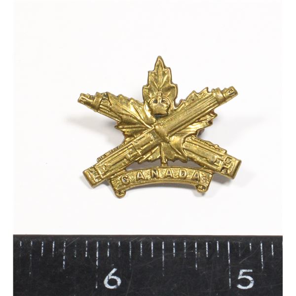 #616 WW1 CANADIAN MACHINE GUN CORPS COLLAR BADGE