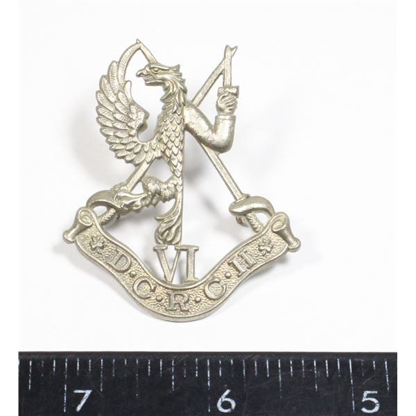 #647 WW2 6TH DUKE OF YORKS HUSSARS CAP BADGE