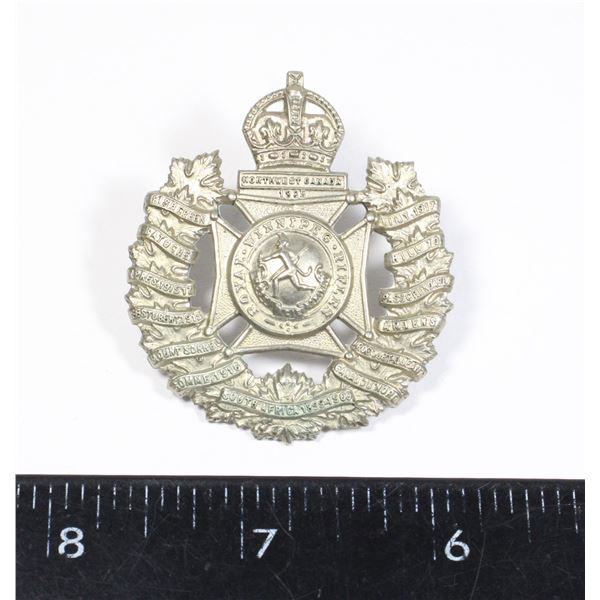 #661 WW2 ROYAL WINNIPEG RIFLES  CAP BADGE