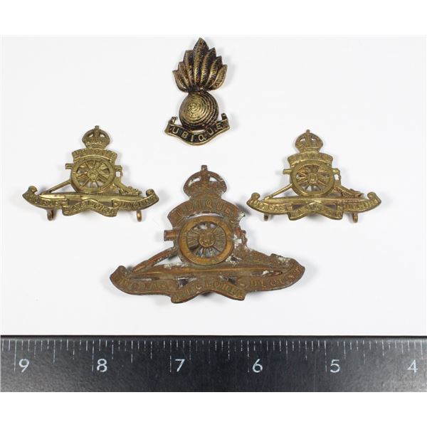 #675 WW2 ROYAL CANADIAN ARTILLERY BADGE SET