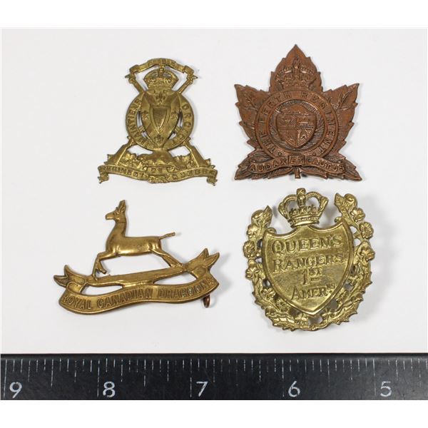 #684 LOT WW2 CANADIAN CAP BADGES FOR RESTORATION