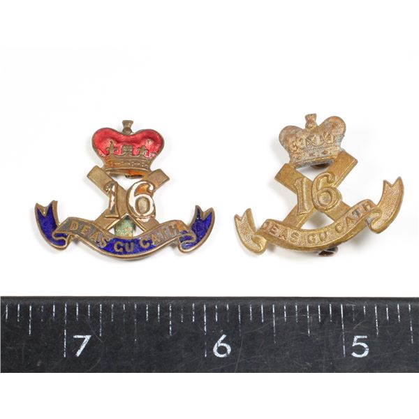 #688 WW1 16TH CEF CANADIAN SCOTTISH COLLAR BADGE