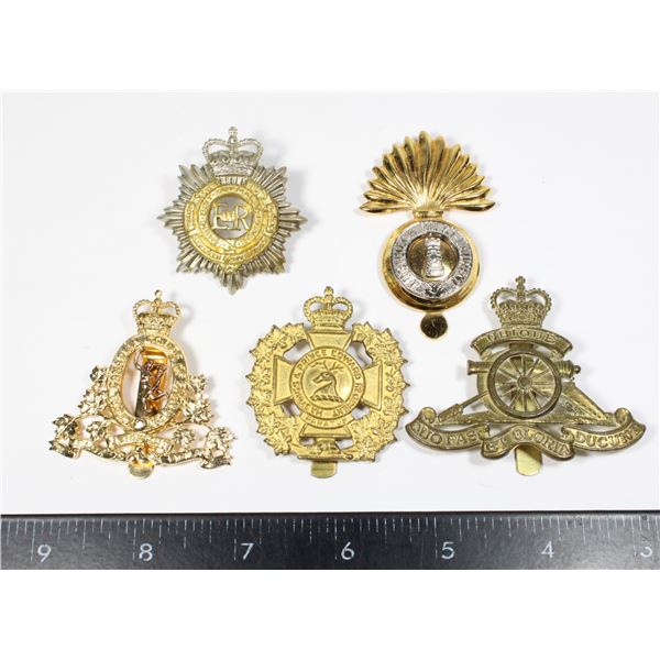 #697 FIVE COLD WAR CANADIAN CAP BADGES INC RCCS