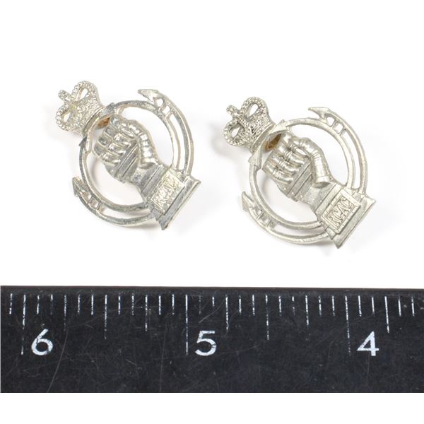 #707 ROYAL CANADIAN ARMOURED CORPS COLLAR BADGES