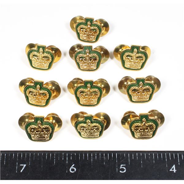 #709 CANADIAN MILITARY QUEENS CROWN INSIGNIA