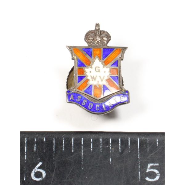 #714 WW1 CANADIAN GREAT WAT VETERANS PIN #2801