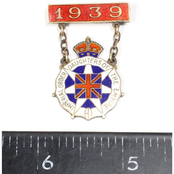 #715 1939 IMPERIAL ORDER DAUGHTERS OF THE EMPIRE