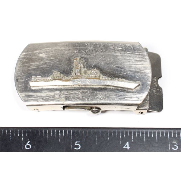 #720 UNITED STATES NAVY USS LOCKWOOD BELT BUCKLE