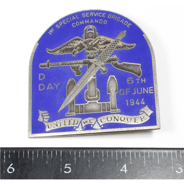 #721 1974 1/1000 D-DAY BADGE MADE FOR COLLECTORS