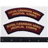 Image 1 : #731 ROYAL CANADIAN ARMY MEDICAL CORPS TITLES