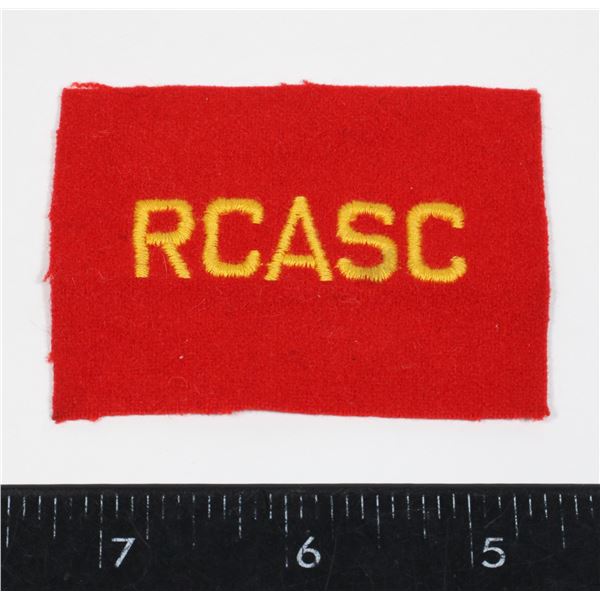 #741 ROYAL CANADIAN ARMY SERVICE CORPS CLOTH TITLE