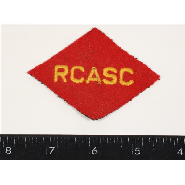 #742 ROYAL CANADIAN ARMY SERVICE CORPS CLOTH TITLE