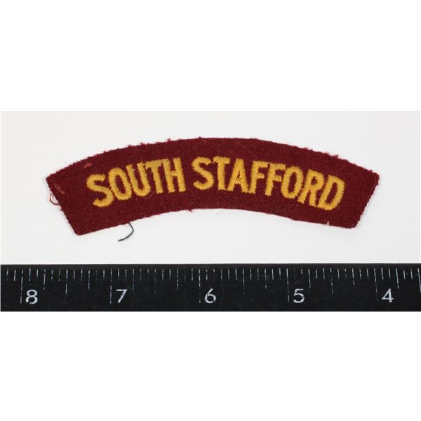 #745 SOUTH STAFFORD CLOTH SHOULDER TITLE
