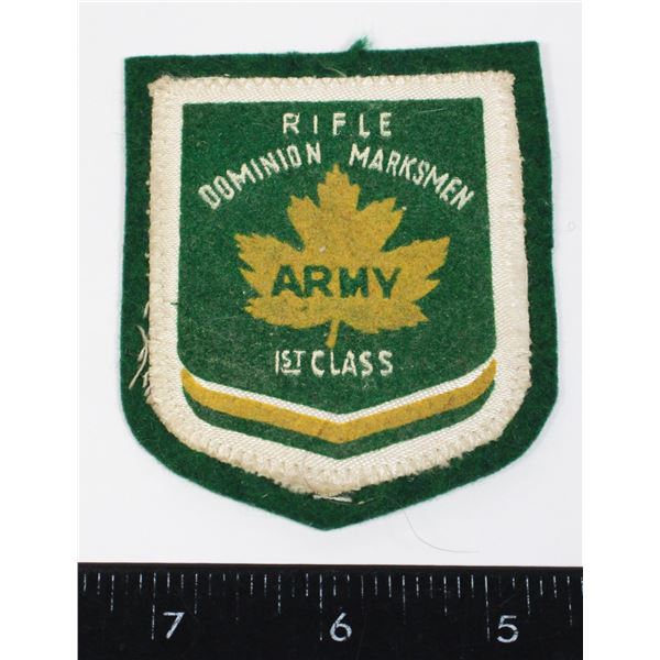 #748 DOMINION MARKSMAN RIFLE 1ST CLASS ARMY PATCH