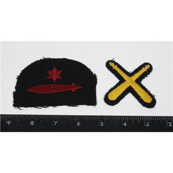 #749 LOT OF 2 ROYAL NAVY CLOTH PATCHES INCLUDING