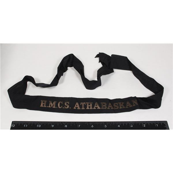 #753 CANADIAN RCN CAP TALLY HMCS ATHABASKAN