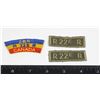 Image 1 : #756 ROYAL 22ND REGIMENT VAN DOOS INSIGNIA LOT
