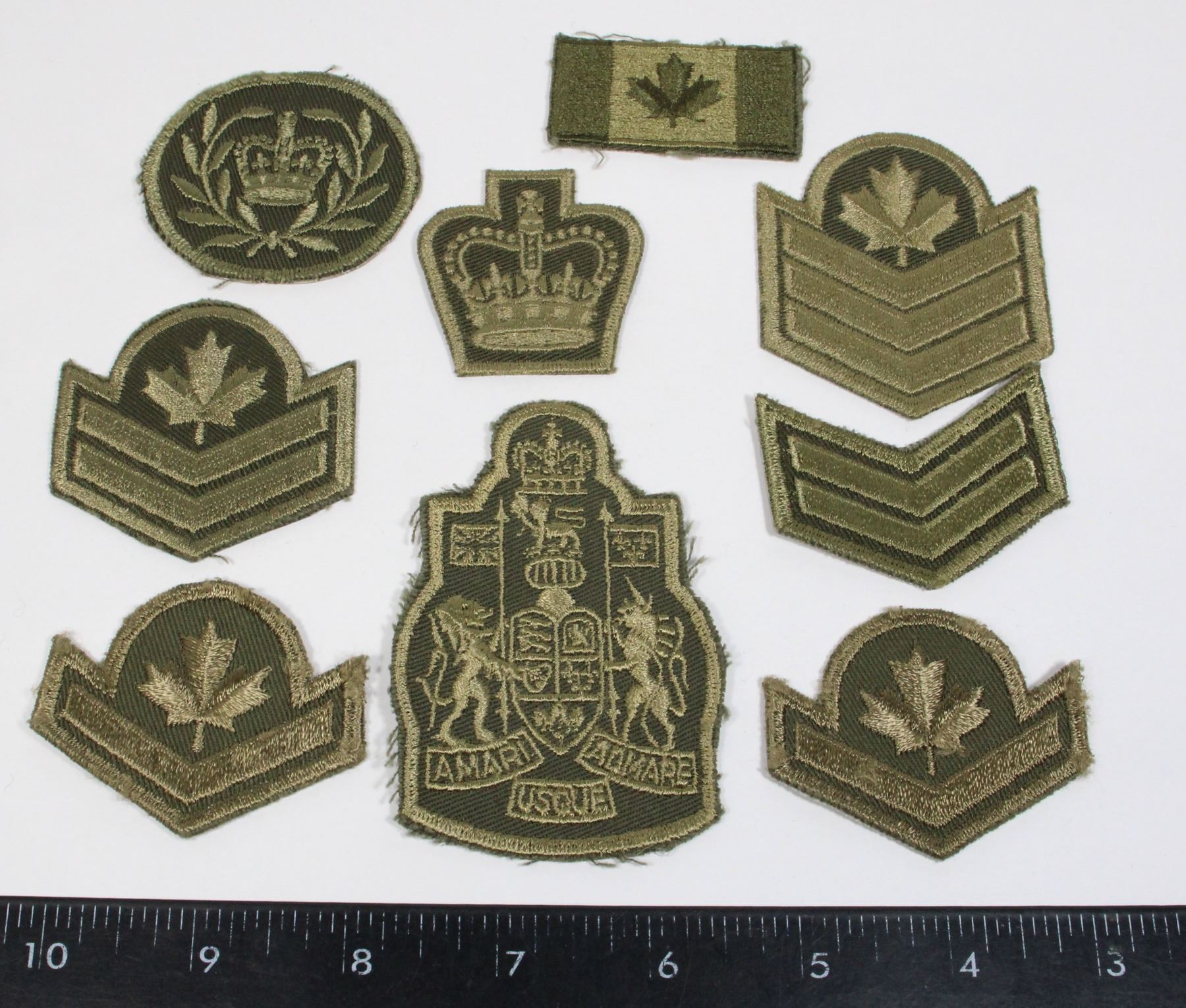 Canadian Army Ranks In Order #768 9 CANADIAN MILITARY UNIFORM RANK INSIGNIA