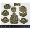 Image 1 : #768 9 CANADIAN MILITARY UNIFORM RANK INSIGNIA