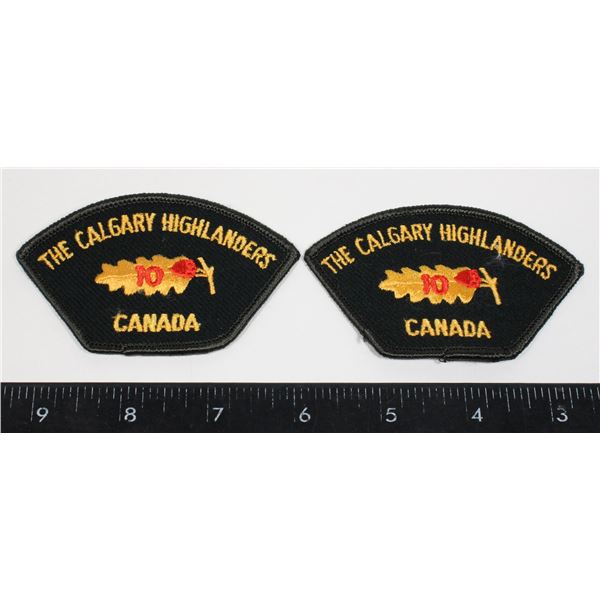 #770 CALGARY HIGHLANDERS SHOULDER TITLE INSIGNIA