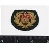 Image 1 : #773 CANADIAN MILITARY GOLD WIRE CROWN INSIGNIA