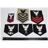 Image 1 : #775 UNITED STATES NAVY LOT 6 CLOTH RANK INSIGNIA