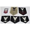 Image 2 : #775 UNITED STATES NAVY LOT 6 CLOTH RANK INSIGNIA