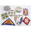 Image 2 : #783  LOT OF 8 WW2 KOREAN WAR US ARMY PATCHES INC
