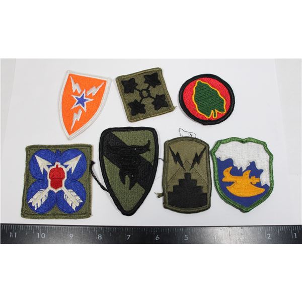 #784  LOT OF 7 COLD WAR US ARMY PATCHES VICTORY