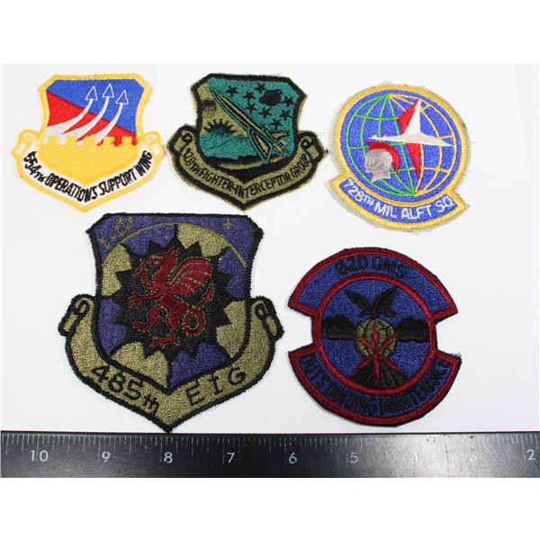 #785 UNITED STATES AIR FORCE PATCH  LOT OF 5 USAF