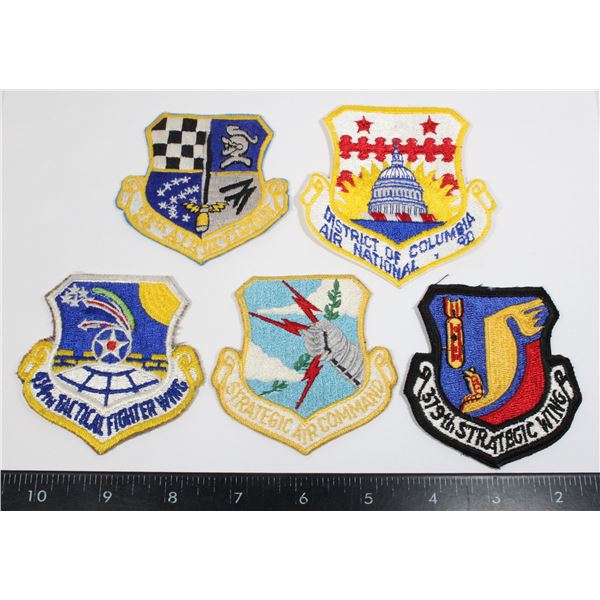 #786 UNITED STATES AIR FORCE PATCH LOT OF 5 USAF