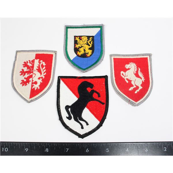 #790 LOT 4 WEST GERMAN MILITARY INSIGNIA PATCHES
