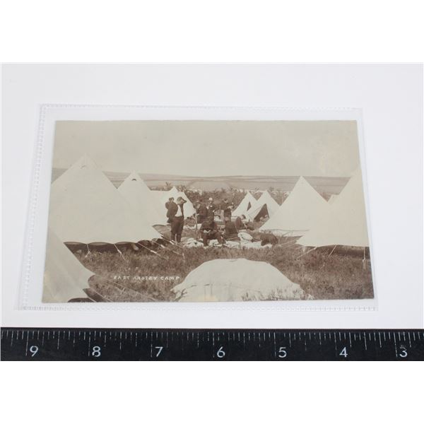 #802 WW1 BRITISH RPPC PHOTO MILITARY CAMP