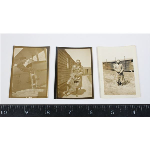 #808 WW1 ROYAL FLYING CORPS 3 PHOTOGRAPHS PHOTOS